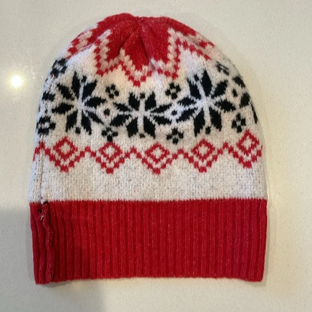 Red and White Snowflake Sweater